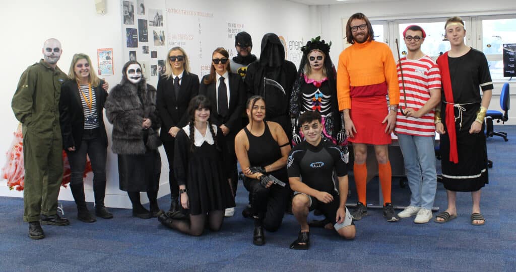 Halloween Big Group Photo at Energi Peoploe