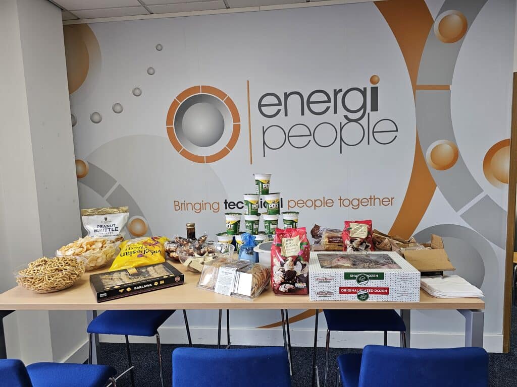 Energi People table on world food day